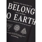 Funky Buddha Ανδρική Μακρυμάνικη Μπλούζα με Λαιμόκοψη Ανθρακί