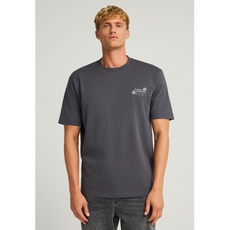 Funky Buddha Ανδρικό Κοντομάνικο T-Shirt Γκρι Σκούρο