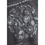 Funky Buddha Ανδρικό Κοντομάνικο T-Shirt Γκρι Σκούρο