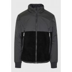 Funky Buddha Ανδρικό Bomber Μπουφάν με Κουκούλα Ανθρακί