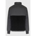 Funky Buddha Ανδρικό Bomber Μπουφάν με Κουκούλα Ανθρακί