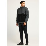 Funky Buddha Ανδρικό Bomber Μπουφάν με Κουκούλα Ανθρακί