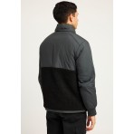 Funky Buddha Ανδρικό Bomber Μπουφάν με Κουκούλα Ανθρακί