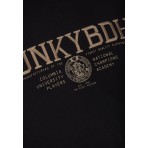 Funky Buddha Ανδρική Μακρυμάνικη Μπλούζα με Λαιμόκοψη Μαύρη