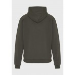 Funky Buddha Ανδρικό Φούτερ με Κουκούλα Χακί