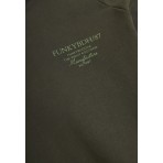 Funky Buddha Ανδρικό Φούτερ με Κουκούλα Χακί