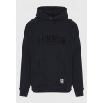 Funky Buddha Ανδρικό Φούτερ με Κουκούλα Μαύρο