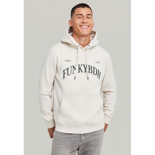 Funky Buddha Ανδρικό Φούτερ Με Κουκούλα (FBM012-014-06-CLOUD-CREAM)