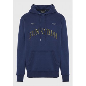 Funky Buddha Ανδρικό Φούτερ Με Κουκούλα (FBM012-014-06-NAVY)
