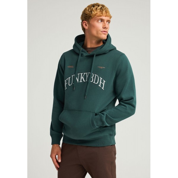 Funky Buddha Ανδρικό Φούτερ Με Κουκούλα (FBM012-014-06-PINE-GREEN)