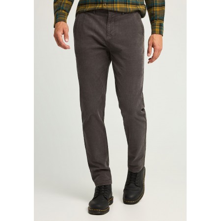Funky Buddha Ανδρικό Κοτλέ Παντελόνι Chino Γκρι Σκούρο