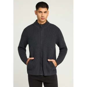 Funky Buddha Ζακέτα Πλεκτή Ανδρική (FBM012-015-09-ANTHRACITE)