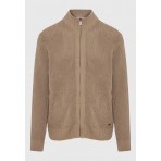 Funky Buddha Ανδρική Πλεκτή Ζακέτα Πουρό