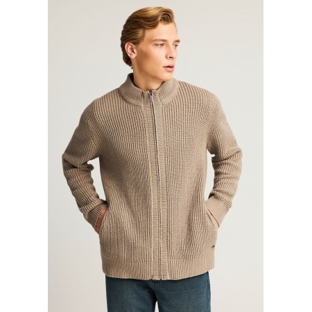 Funky Buddha Ανδρική Πλεκτή Ζακέτα Πουρό