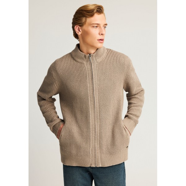 Funky Buddha Ανδρική Πλεκτή Ζακέτα (FBM012-015-09-LT-CIGAR)