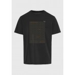 Funky Buddha Ανδρικό Κοντομάνικο T-Shirt Μαύρο
