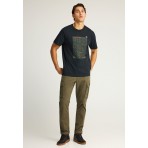 Funky Buddha Ανδρικό Κοντομάνικο T-Shirt Μαύρο