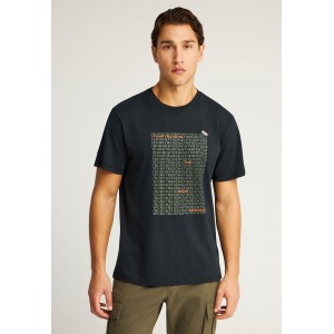 Funky Buddha Print T-Shirt Ανδρικό (FBM012-016-04-BLACK)