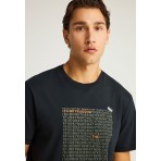 Funky Buddha Ανδρικό Κοντομάνικο T-Shirt Μαύρο