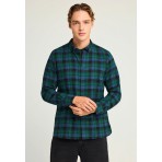 Funky Buddha Ανδρικό Μακρυμάνικο Πουκάμισο Καρό