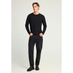 Funky Buddha Ανδρική Μπλούζα Με Μακρύ Μανίκι (FBM012-017-07-BLACK)