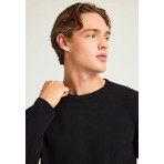 Funky Buddha Ανδρική Μπλούζα Με Μακρύ Μανίκι (FBM012-017-07-BLACK)