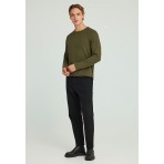 Funky Buddha Ανδρική Μπλούζα Με Μακρύ Μανίκι (FBM012-017-07-DUSTY-OLIVE)