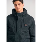 Funky Buddha Ανδρικό Τζάκετ Casual (FBM012-018-01-BLACK)