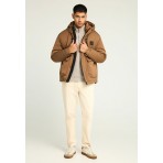 Funky Buddha Ανδρικό Μπουφάν με Κουκούλα Πουρό