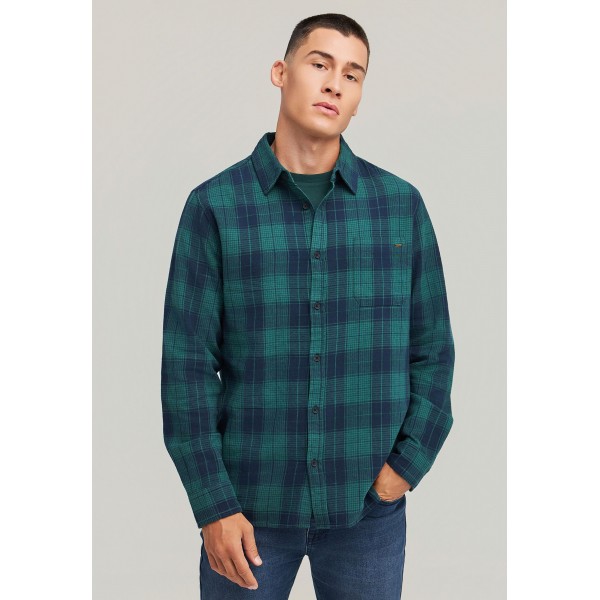 Funky Buddha Ανδρικό Πουκάμισο Καρό (FBM012-018-05-PINE-GREEN)