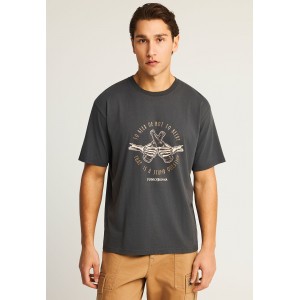 Funky Buddha T-Shirt Ανδρικό (FBM012-019-04-ANTHRACITE)