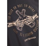 Funky Buddha Ανδρικό Κοντομάνικο T-Shirt Ανθρακί