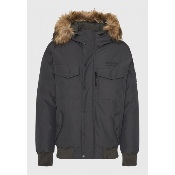 Funky Buddha Ανδρικό Φουσκωτό Τζάκετ (FBM012-021-01-DK-GREY)