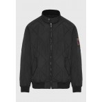 Funky Buddha Ανδρικό Bomber Τζάκετ (FBM012-022-01-BLACK)