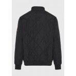 Funky Buddha Ανδρικό Bomber Τζάκετ (FBM012-022-01-BLACK)