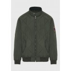Funky Buddha Ανδρικό Bomber Τζάκετ (FBM012-022-01-FOREST-NIGHT)