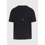 Funky Buddha Ανδρικό Κοντομάνικο T-Shirt Μαύρο