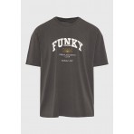 Funky Buddha Ανδρικό Κοντομάνικο T-Shirt Χακί
