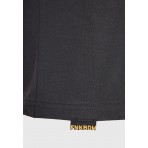 Funky Buddha Text Print On The Back T-Shirt Ανδρικό (FBM012-023-04-ANTHRACITE)