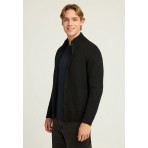 Funky Buddha Knitted  Ζακέτα Πλεκτή Ανδρική (FBM012-023-09-BLACK)