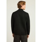 Funky Buddha Knitted  Ζακέτα Πλεκτή Ανδρική (FBM012-023-09-BLACK)