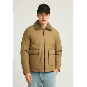 Funky Buddha Sustainable Μπουφάν Bomber Ανδρικό (FBM012-026-01-HAZELNUT)