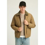 Funky Buddha Casual Μπουφάν Καφέ