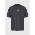 Funky Buddha Ανδρικό Κοντομάνικο T-Shirt Ανθρακί