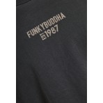 Funky Buddha Ανδρικό Κοντομάνικο T-Shirt Ανθρακί
