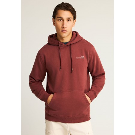 Funky Buddha Ανδρικό Φούτερ με Κουκούλα Κεραμιδί