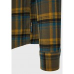 Funky Buddha Ανδρικό Μακρυμάνικο Πουκάμισο Καρό