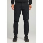 Funky Buddha Ανδρικό Παντελόνι Cargo (FBM012-030-02-BLACK)