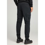 Funky Buddha Ανδρικό Παντελόνι Cargo (FBM012-030-02-BLACK)