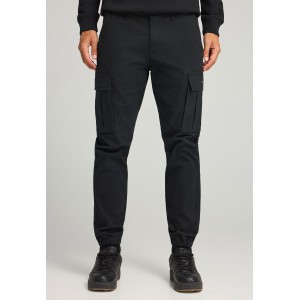 Funky Buddha Cuffed Hem Παντελόνι Cargo Ανδρικό (FBM012-030-02-BLACK)